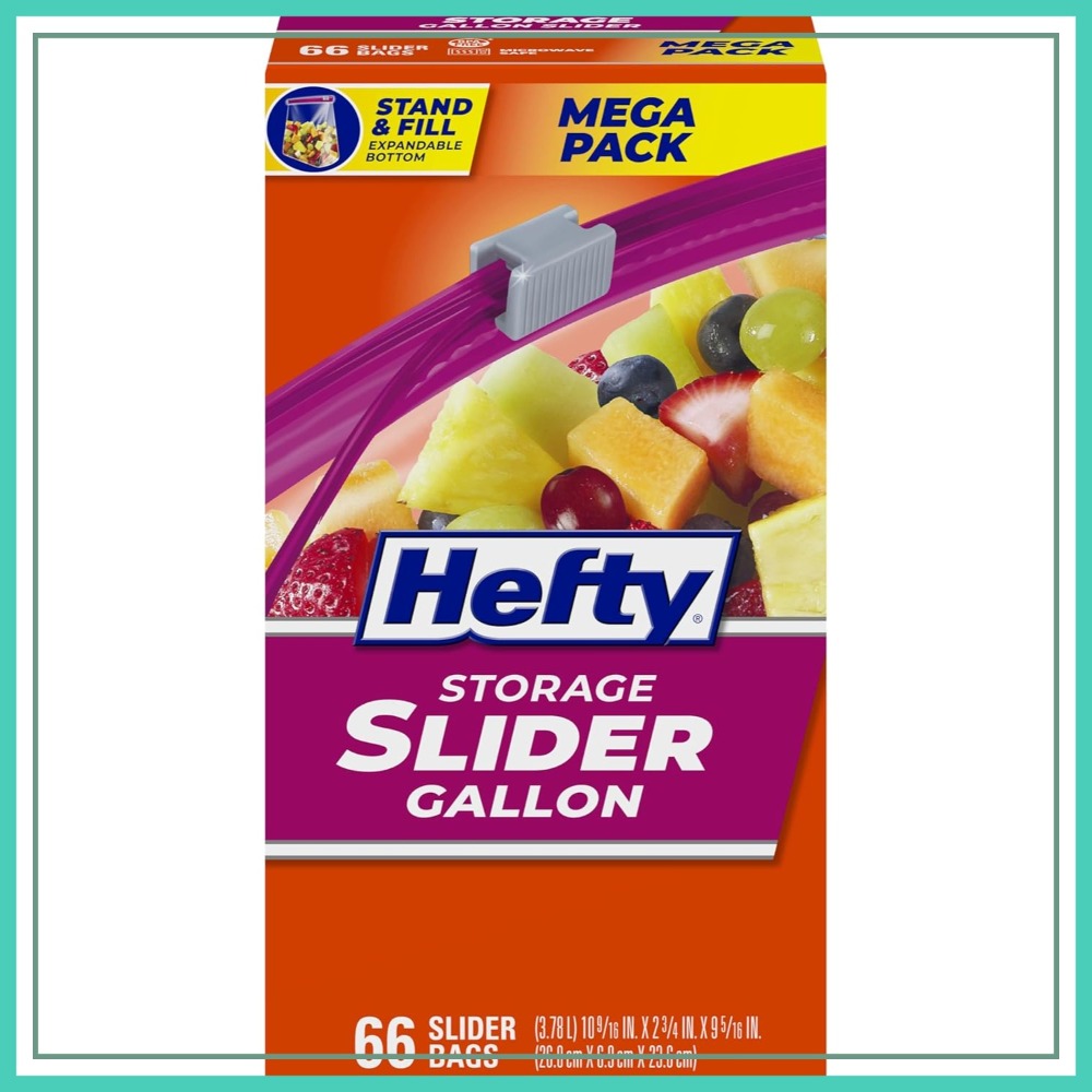 Food And Snacks - 66 Count Gallon Size Slider Storage