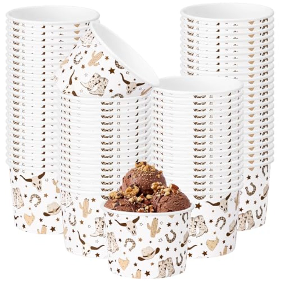 Food Or Snacks - 100 Pack 9 oz Paper Ice