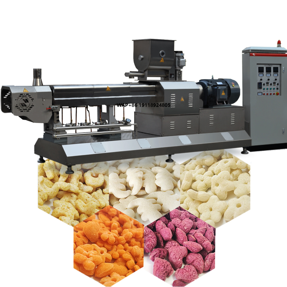 Food And Snacks - Industrial Twin Screw Extruder Puffed Snacks