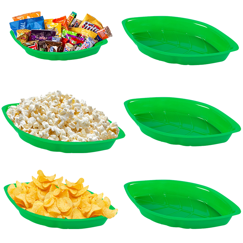 Food Packed Snacks - 6pcs Palm Leaf Shape Food Reusable