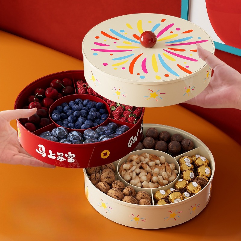 Food Or Snacks - Luxury Multi Layer Snack Serving Tray