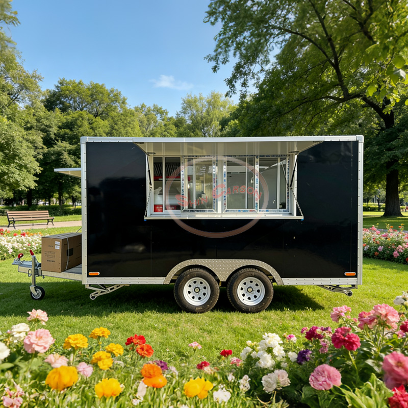 Food Snacks For Camping - Mobile food truck, camping vehicle, coffee