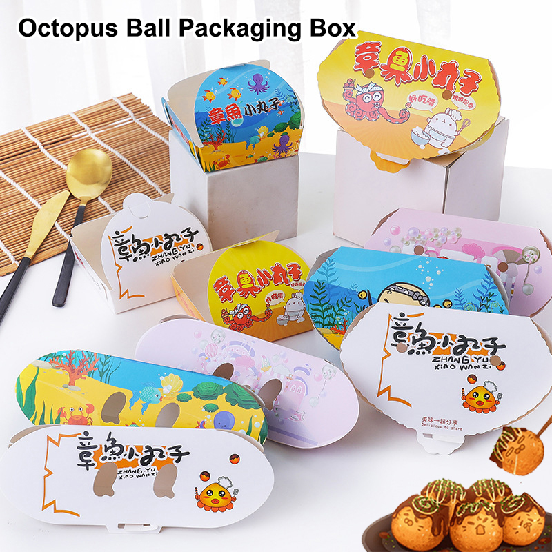 100Pcs Disposable Cartoon Octo - Food Packed Snacks 评论和价格