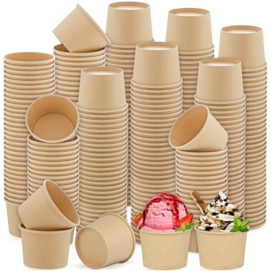 Packs Disposable Paper Cups Ic - Food Or Snacks 评论和价格