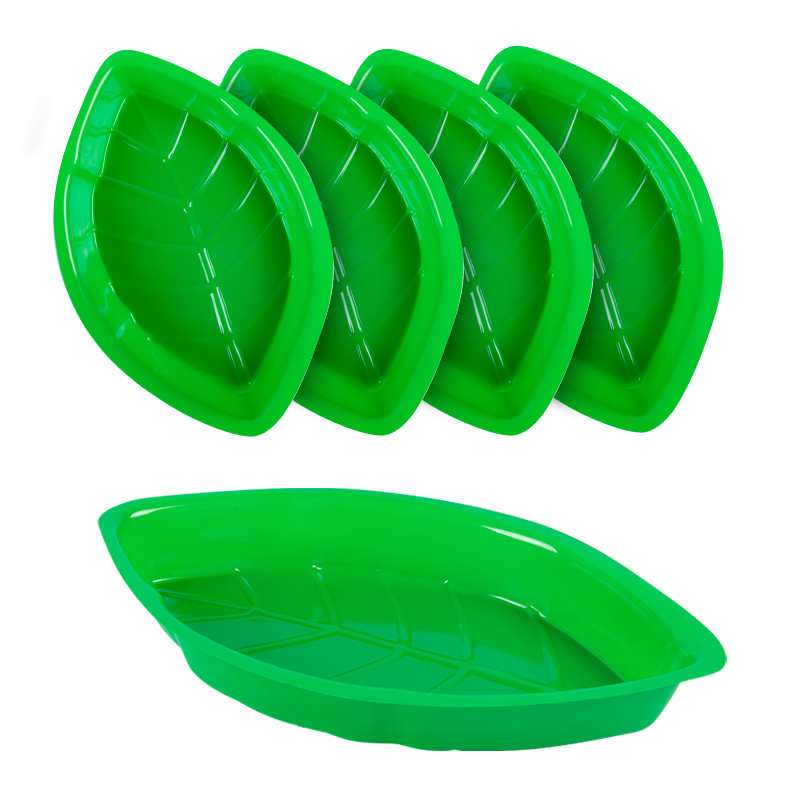 6pcs Palm Leaf Shape Food Reus - Food Packed Snacks 评论和价格