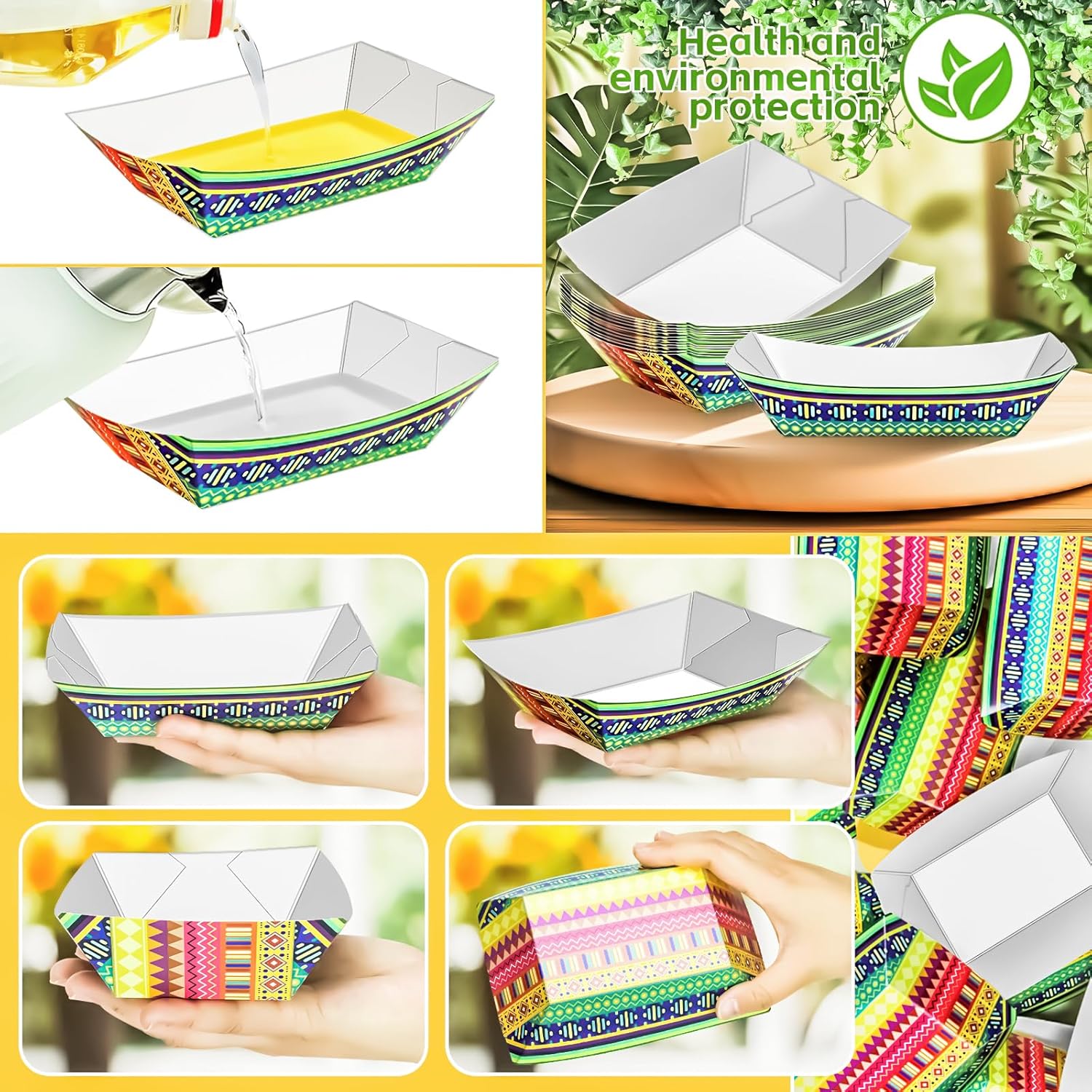 50 Pack 2LB Kraft Paper Food B - Food Packed Snacks 评论和价格