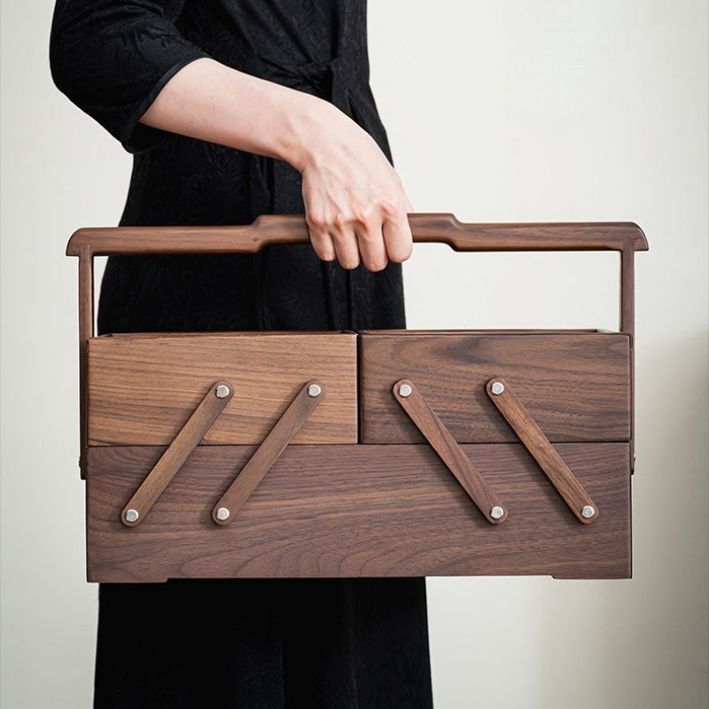 Solid Wood Storage Basket Mult - Food Snacks For Camping 评论和价格