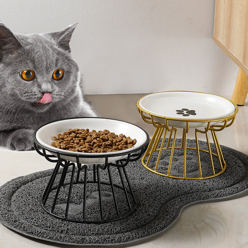 2024 New Pet Ceramic Bowl Iron - Food Snacks Easy 评论和价格