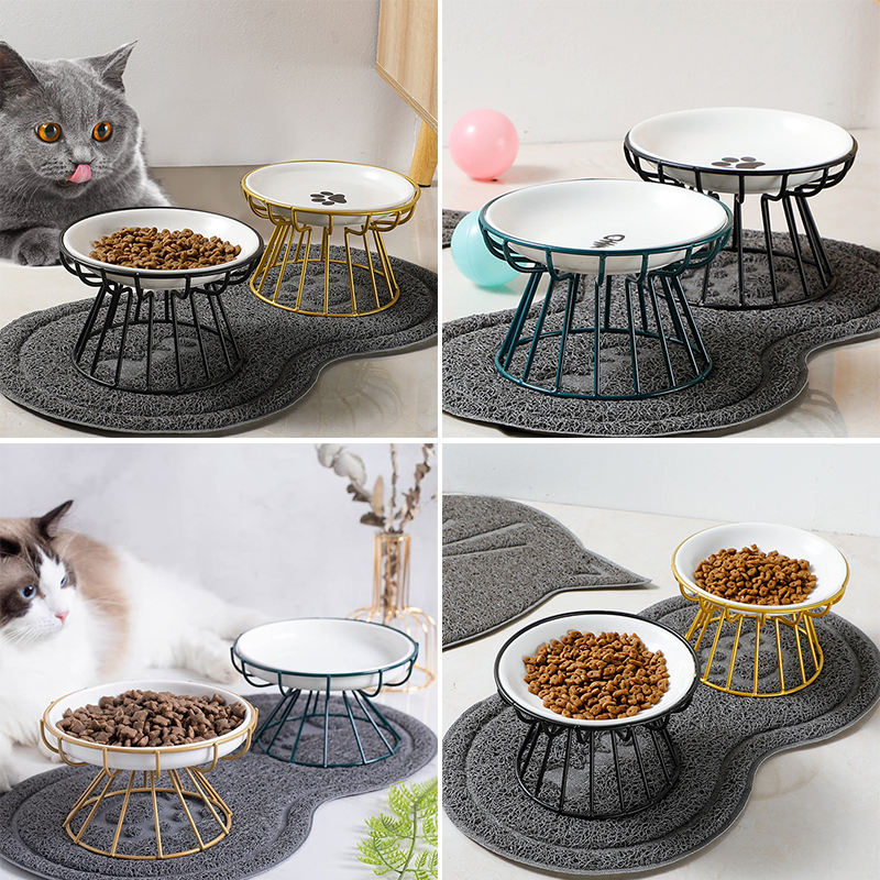 2024 New Pet Ceramic Bowl Iron - Food Snacks Easy 评论和价格
