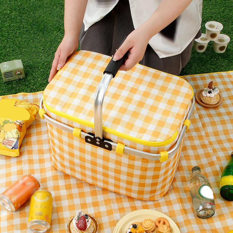 Retro Pastoral Lunch Bag Foldi - Food Snacks For Camping 评论和价格