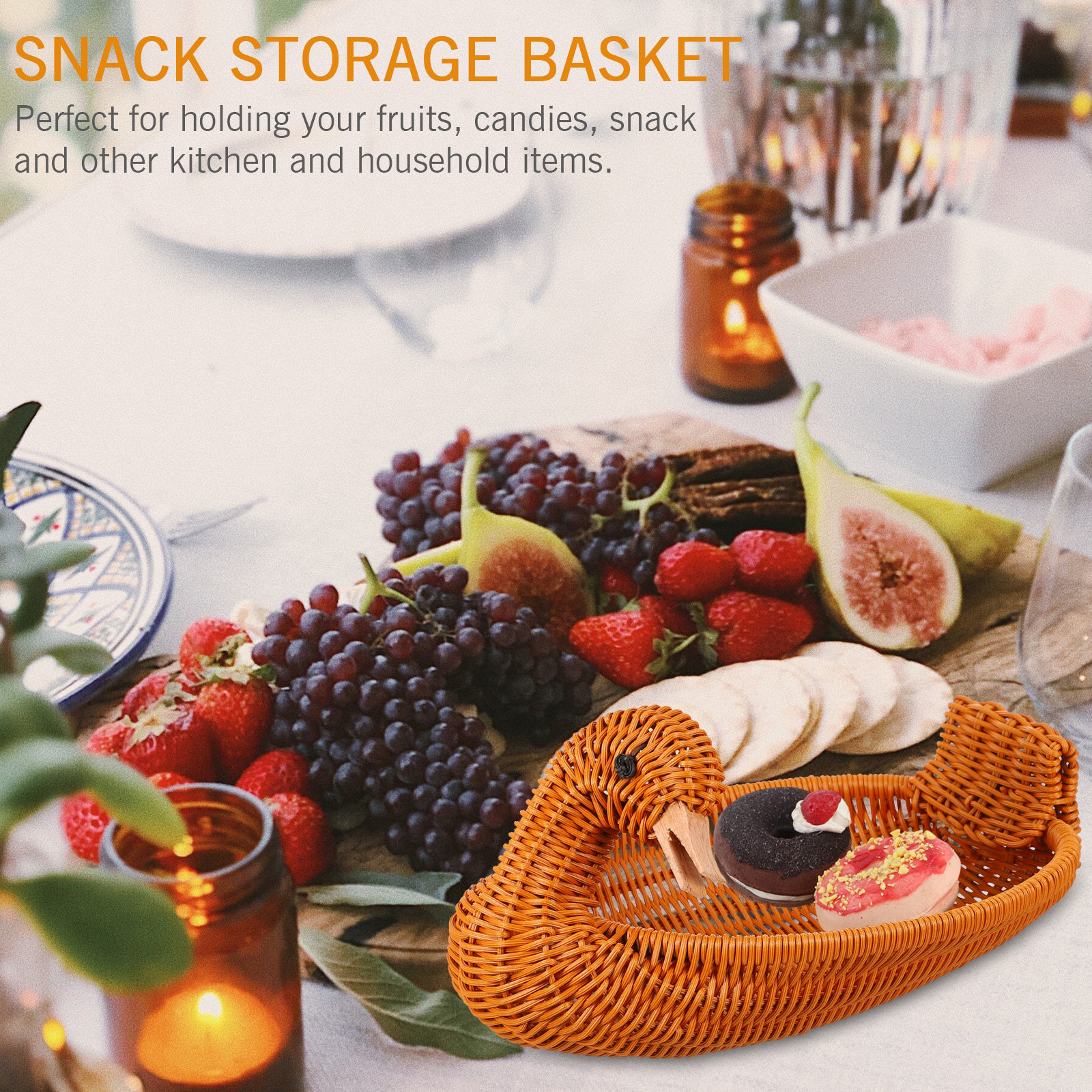 Imitation Rattan Woven Fruit B - Food Snacks Easy 评论和价格