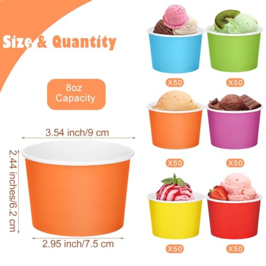 Pack Disposable Paper Ice Crea - Food Or Snacks 评论和价格