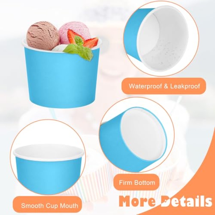 Pack Disposable Paper Ice Crea - Food Or Snacks 评论和价格