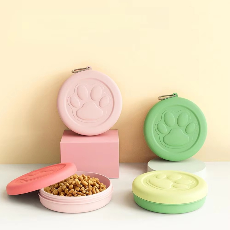 11/14cm2-in-1 Travel Dog Bowl  - Food Snacks For Camping 评论和价格