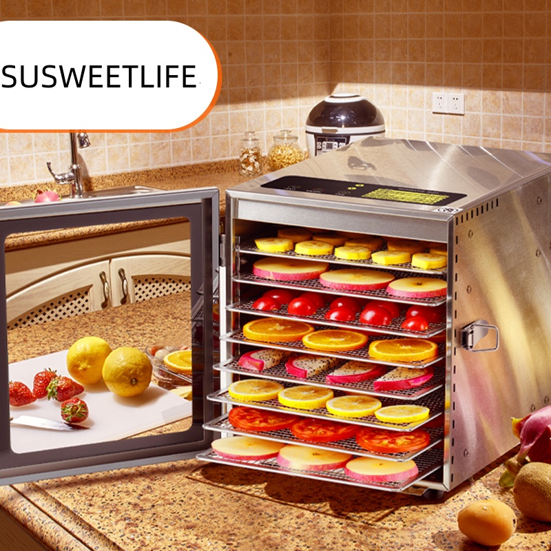 500W 8-Tray Large Capacity Foo - Food Dehydrator Snacks 评论和价格