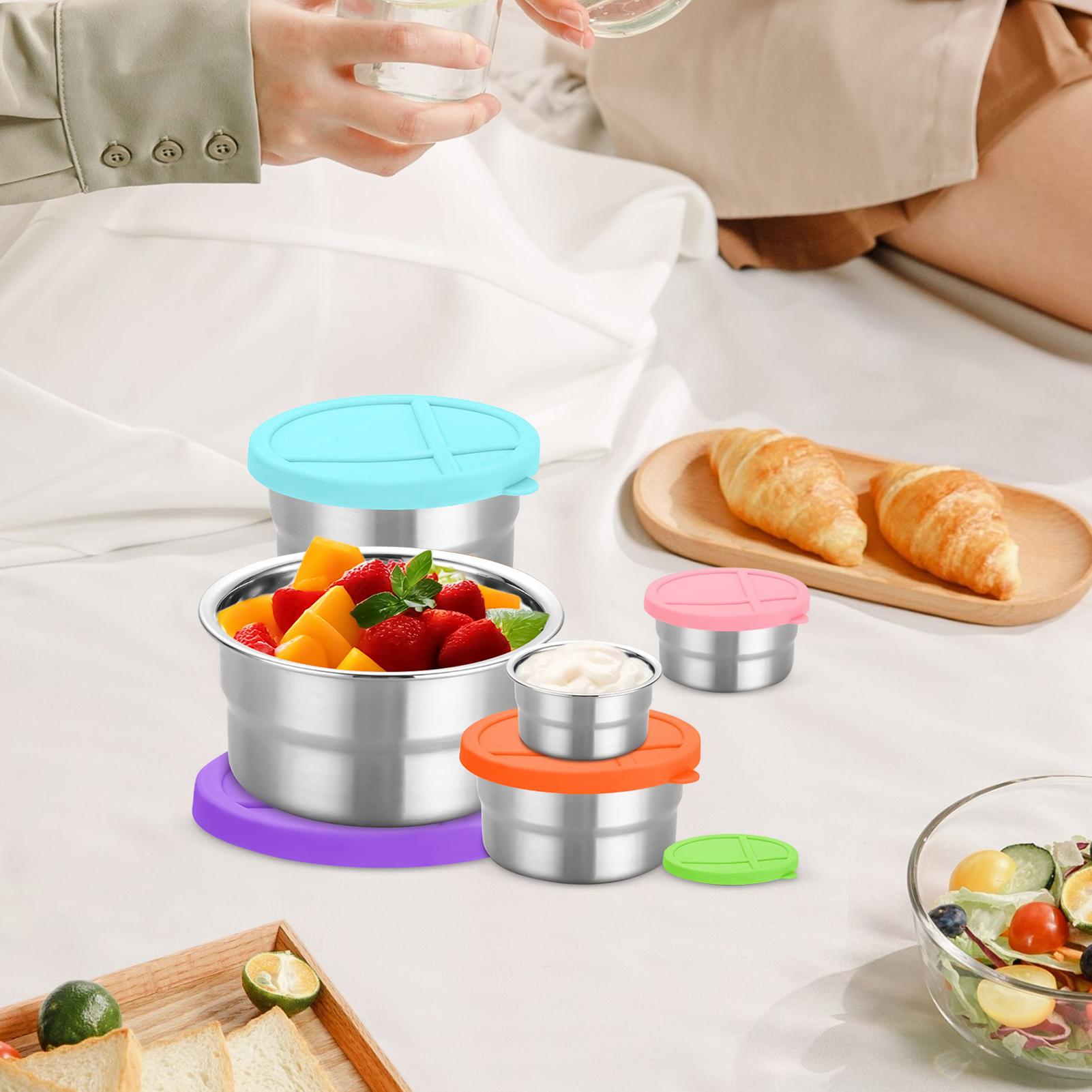 Metal Food Container 5 Pieces  - Food Snacks For Camping 评论和价格