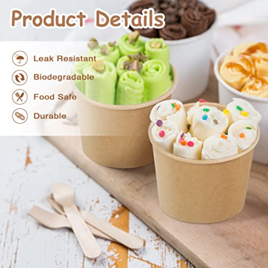 Packs Disposable Paper Cups Ic - Food Or Snacks 评论和价格