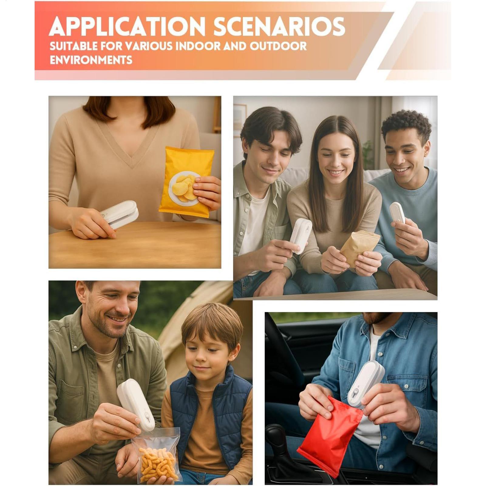 Chip Sealer Rechargeable Food  - Food Snacks For Camping 评论和价格